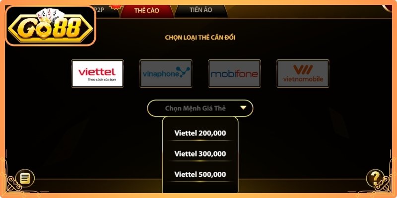 Rút Tiền Go88 – Các Bước Nhận Vốn An Toàn Và Hiệu Quả 2 Nhận thưởng dưới dạng thẻ cào